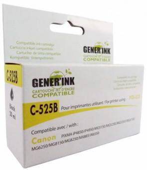 GENERINK CANON IP4850/MG5150, PGI-525BK, BLACK + CHIP, CJ525B 