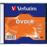 Verbatim DVD-R 43547 16x 4.7GB Slim Matt Silver Single Wrap 