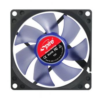 SPIRE, case and PSU cooler, 80x80x25mm, 12V, 3pin, PCI slot manual fan speed control, SP08025S3H3/4 