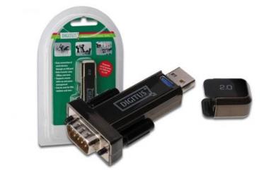 DIGITUS USB 2.0 to serial (RS232) Converter, DSUB 9M, incl. USB A Cable 80cm USB A M / USB A F, DA-70156 