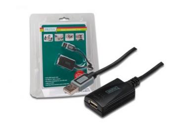 DIGITUS USB 2.0 Repeater Cable, USB A male / A female length 5m, DA-70130-3 