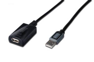 DIGITUS USB 2.0 Repeater Cable, USB A male / A female Length 10.0m, DA-73100 