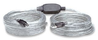 MANHATTAN Hi-Speed USB 2.0 Active Cable, A-B M/M, 11.0 m, 766623510424 