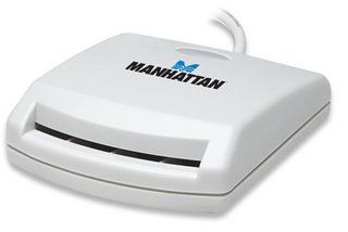 MANHATTAN Smart Card Reader, USB, Contact Reader, External, 172844 