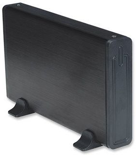 MANHATTAN External Enclosure USB 2.0, SATA, 3.5", black, 709026 