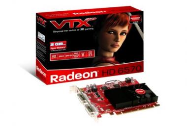 VTX3D Video card Radeon HD6570 PCIE 1GB DDR3 128bit, 650Mhz/1333Mhz, HDMI/VGA/DVI-D, FAN/ATX/1 slot, VX6570 1GBK3-H 