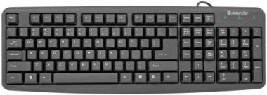 DEFENDER Slim keyboard, US/RUS, USB, KM520Element, 45522 