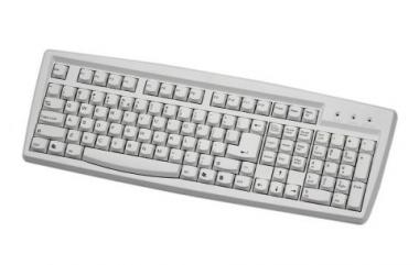 Linkworld Keyboard Slim 108 klav. white, EN, PS/2, LK601 