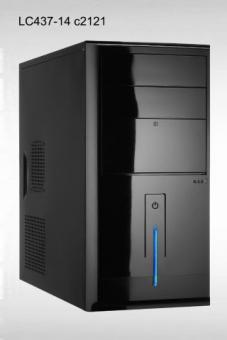 Linkworld case 437-14U/A Micro ATX, black, 2 x USB, audio. PSU 2 x IDE, 3 x SATA. 420W, 120mm 