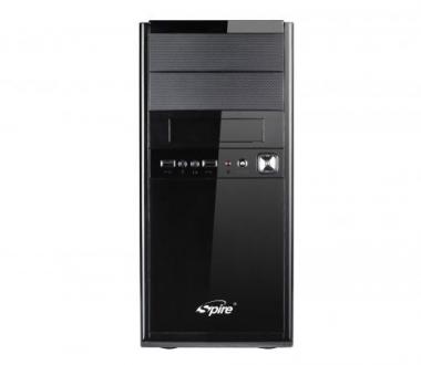 SPIRE caseMercury Silver, MICRO ATX Tower Chassis, Gloss/Black, Incl. 420W ATX<br />PSU, SP3207S-420W-PFC-2 