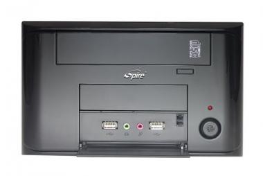 SPIRE case PowerCube, MINI ITX Cube Chassis, Gloss/Black, Incl. 300W SFX PSU, 210 - SPM210B-300W-PFC 
