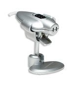 MANHATTAN Mini Microphone, Lapel clip and stand with mute, Silver, 176583, 766623176583 