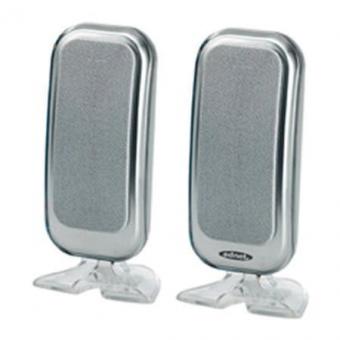 Ednet 2.0 Speaker System, 2x1W (RMS) 120W (PMPO), USB power, Silver, 4040587830306 