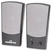 MANHATTAN  2150 Series 2.0 Speaker System, USB,  Black, 161725 