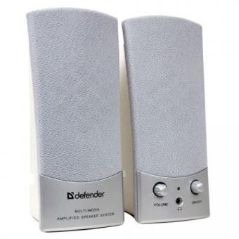 DEFENDER 2.0 Speaker System 2x2W (RMS), silver, SPK162 
