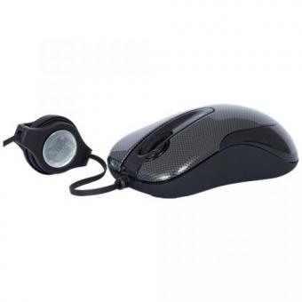 A4Tech mouse, Wired mini G-laser mouse, 1000dpi, 2 buttons + 2 scroll, USB, X6-60MD-2 