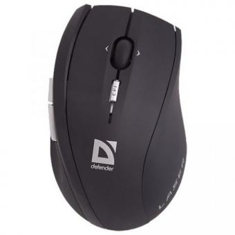 DEFENDER Locarno "GENEVA" Wireless laserl mini mouse, USB, black/grey, 5 buttons + 1 scroll button, S735G 