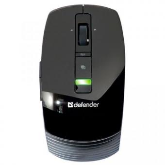 DEFENDER Wireless laser mouse with an opprtunity to change the length of its body ADVANCE 955 NANO , black, 5 buttons + 1 scroll, 800/1600dpi, USB, ADV955B 