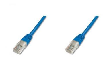 DIGITUS  UTP LAN cable, patch, 0.25m, Blue, 2xRJ45, DK-1511-0025/B 
