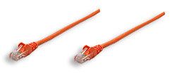 INTELLINET  UTP LAN cable, patch, 0.5m, orange, 2xRJ45, 341509 