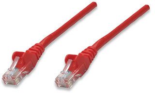 INTELLINET  UTP LAN cable, patch, 1.0m, red, 2xRJ45,  318952 