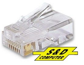 INTELLINET RJ45 Plug for solid cable, 191046, 191045 