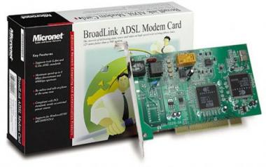 MICRONET SP3300C, ADSL Modem,PCI,download 8 Mbps and upload 1Mbps, Connexant Chipset 