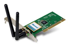 MICRONET SP906NE, 11 B/G/N Wireless LAN PCI Adapter with External deattachable Antenna 