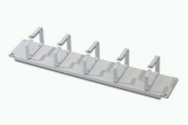 DIGITUS 19"  2U cable management panel, 5x rings, Color grey RAL 7035, DN-19 ORG-2U 