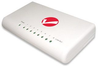 INTELLINET Fast Ethernet Office Desktop Switch 8 Port, plastic, 502054 