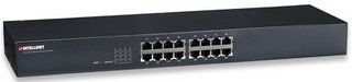 INTELLINET 16 port 10/100 Fast Ethernet Rackmount Switch, 520409 