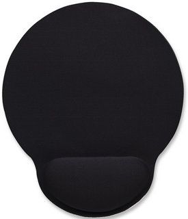 MANHATTAN Gel mouse pad, black, 434362 
