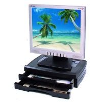 DEFENDER Stand for LCD monitor or other office equipment, 2 drawers, MFS-5 