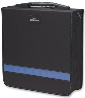 MANHATTAN CD Notebook, 240 Capacity, black, 320x320x100 mm , 437332 