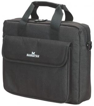 MANHATTAN  "London" Notebook Computer Briefcase, Top Load, Up To 12.1", 439589 