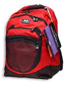 MANHATTAN Notebook backpack "University", red, 432245 