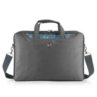 DEFENDER Notebook bag 15.6" Defender "Amulet", Grey with blue application, 26028 