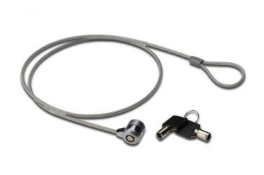 DIGITUS Notebook Notebook Lock with 2 Keys , for Security-standard Slot Cable length: 1.5m, DA-40501 