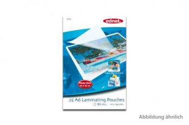 Ednet Laminating Pouches for Business Cards, 125 mic., 54x86mm, 50pcs., 91533 