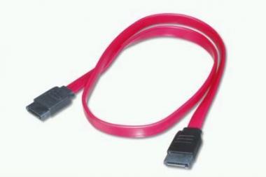 ASSMANN  HDD SATA connection cable, L-type, , F/F, 0.5m, straight, SATA II/III, red AK-400100-005-R 