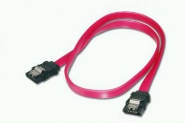 ASSMANN  HDD SATA connection cable, L-type, w/ latch, F/F, 0.5m, straight, SATA II/III, red AK-400102-005-R 