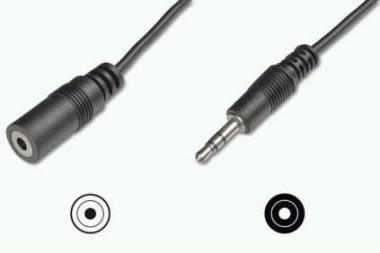 ASSMANN Audio extension cable, stereo 3.5mm, 5.00m AK-510200-050-S 