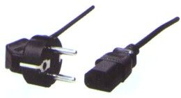 MANHATTAN, Power cable, computer - wall socket, Schuko - C13, 2.5m, ICOC 25-NC-B, 304405 
