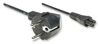 MANHATTAN, Power cable, Schuko - C5, for IBM, Compaq notebooks, 1.8m, 371131 