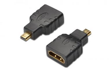ASSMANN HDMI adapter, type D - A, M/F, comp. to former HDMI 1.3/1.4, AK-330510-000-S 
