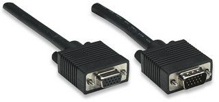 MANHATTAN, SVGA extension cable, 15m ,  M /  F, triple shielded (3 x coaxial), 313612, A-15 