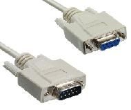 MANHATTAN Data Cable extension DB9 (COM) DB9M-DB9F, 3m,  233-SC-N, 770439 