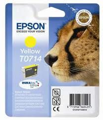 EPSON T0714, yellow,  STY D78-Y, forth generation, , For Stylus D78 DX4000 DX4050 DX5000 DX5050 DX6000 DX6050 DX7000, EJ78G4Y 