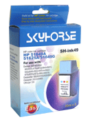 SKYHORSE HP SH-ink 49 refill kit 20ml*3 (HP 51625A/51649A/51649G) color 