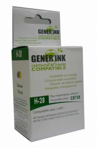 LAMA FRANCE HP C8728-CL, Nr 28, 2 times more ink than the OEM, HJC728 